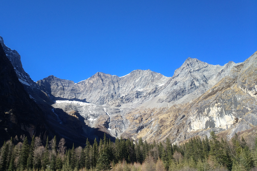 End of Shuangqiao Mountains