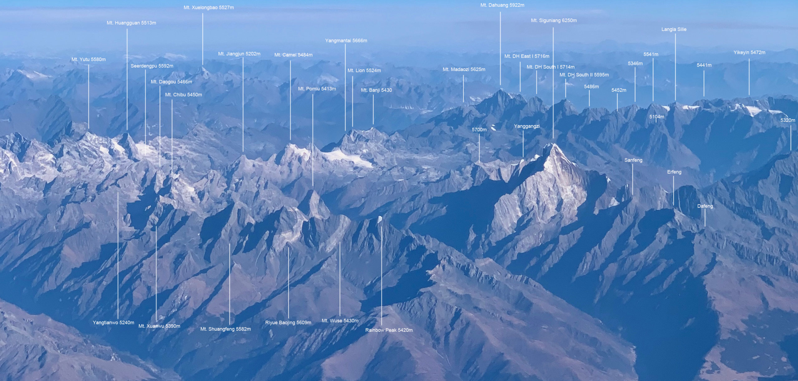 Siguniang Range Mountains