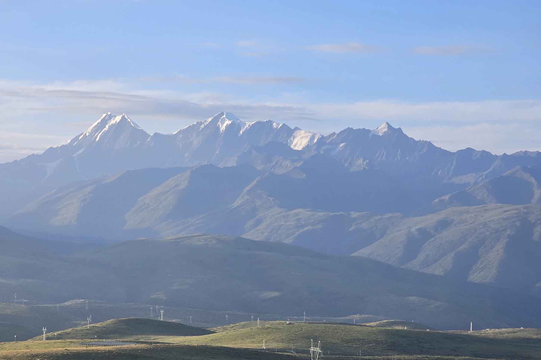 Kawalori Mountains from Luoguo Pass in Summer