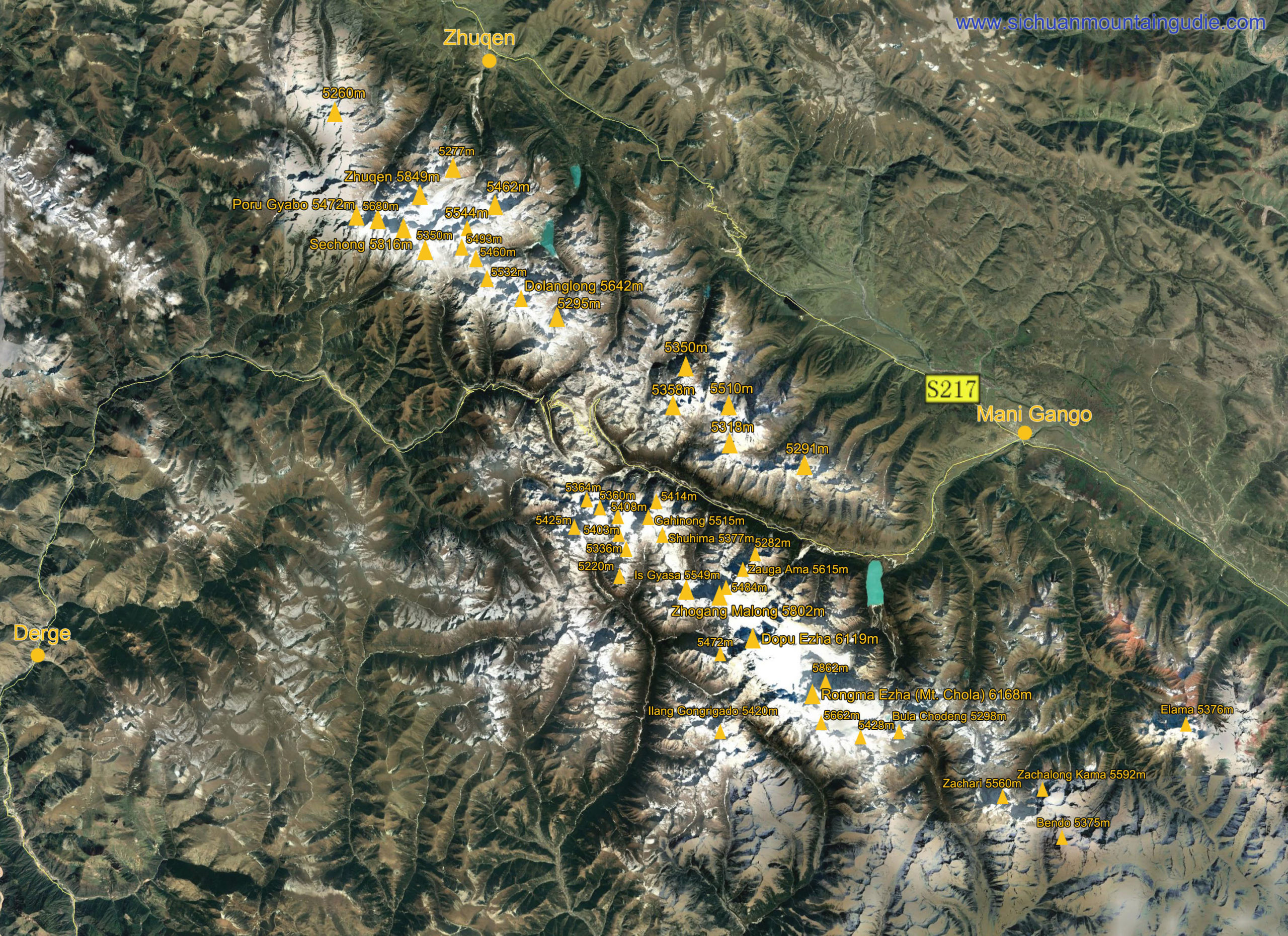 Chola Range Map