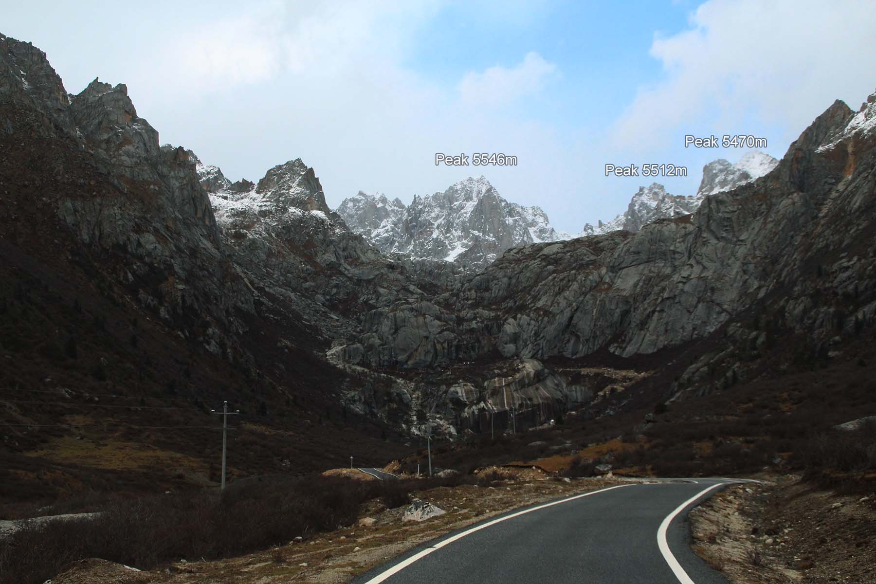 Dzogchen Peaks from South