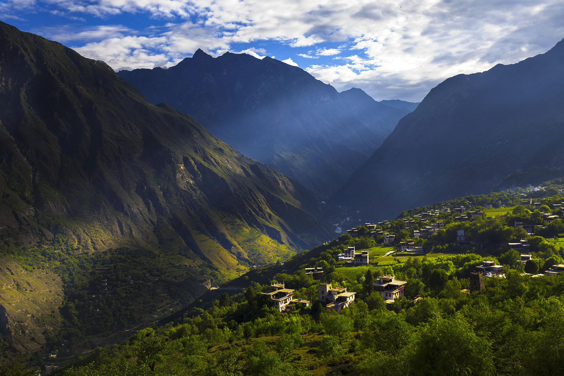 Danba River Valley