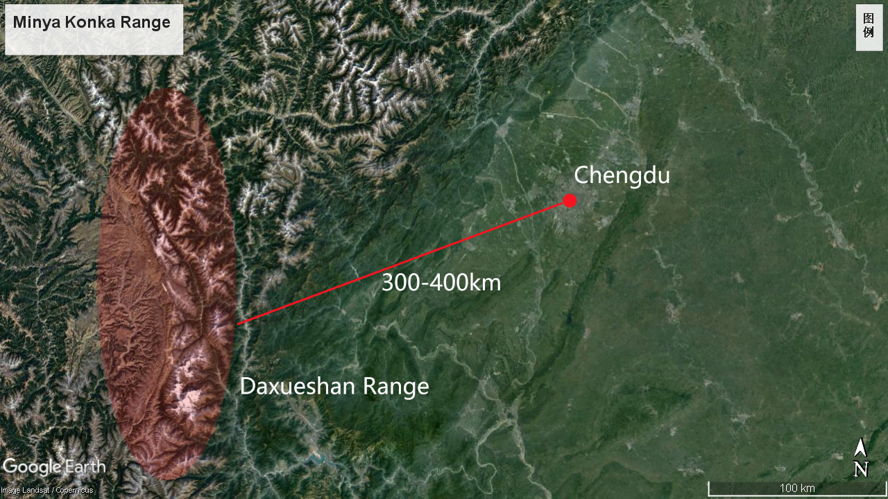 Daxueshan Mountain Range Location