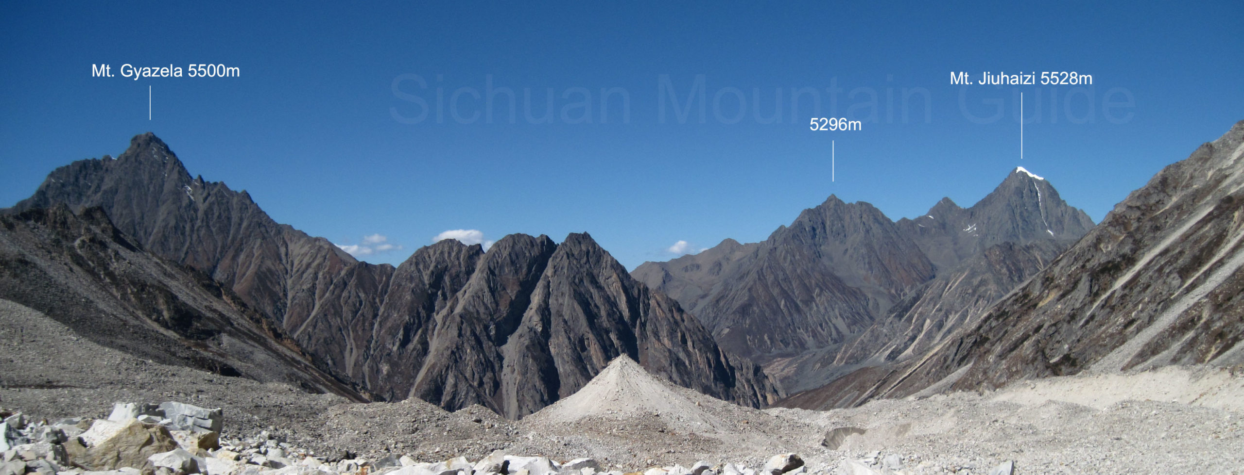 Mt. Gyazela and Mt. Jiuhaizi