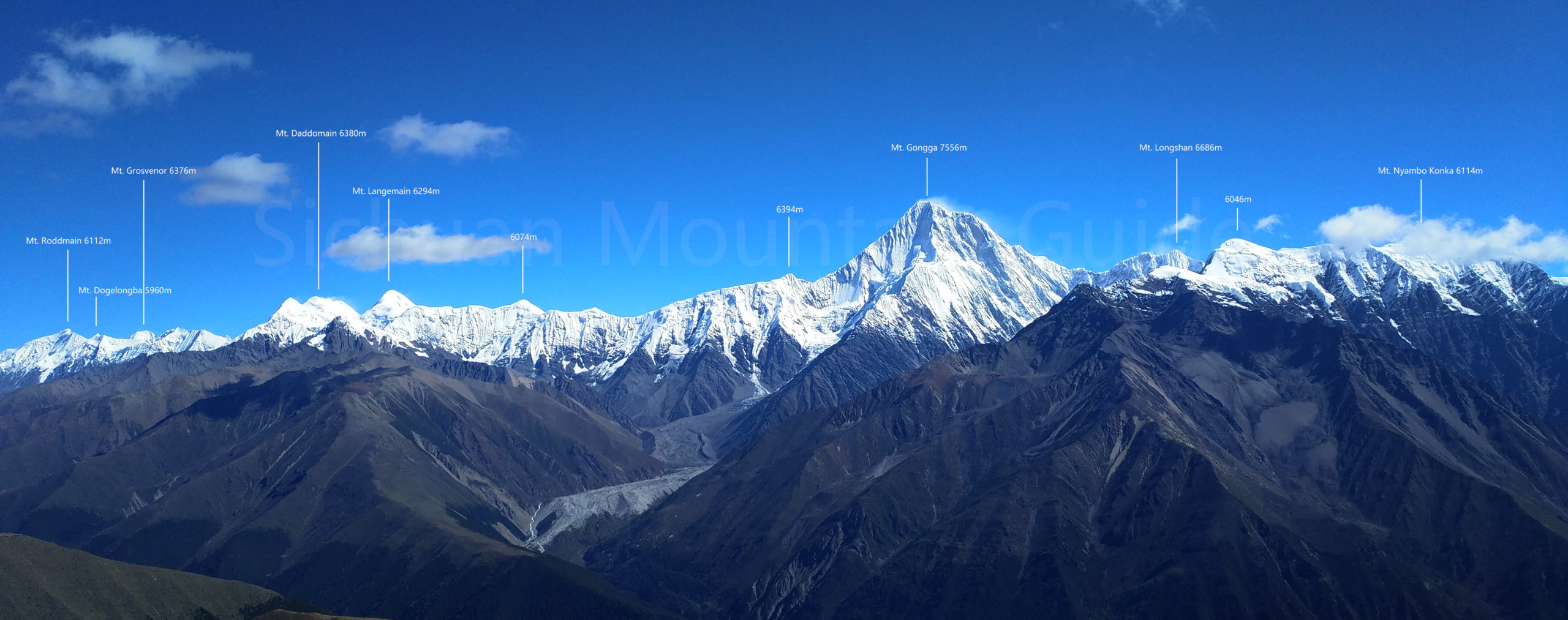 Minya Konka Range from Zimei Pass