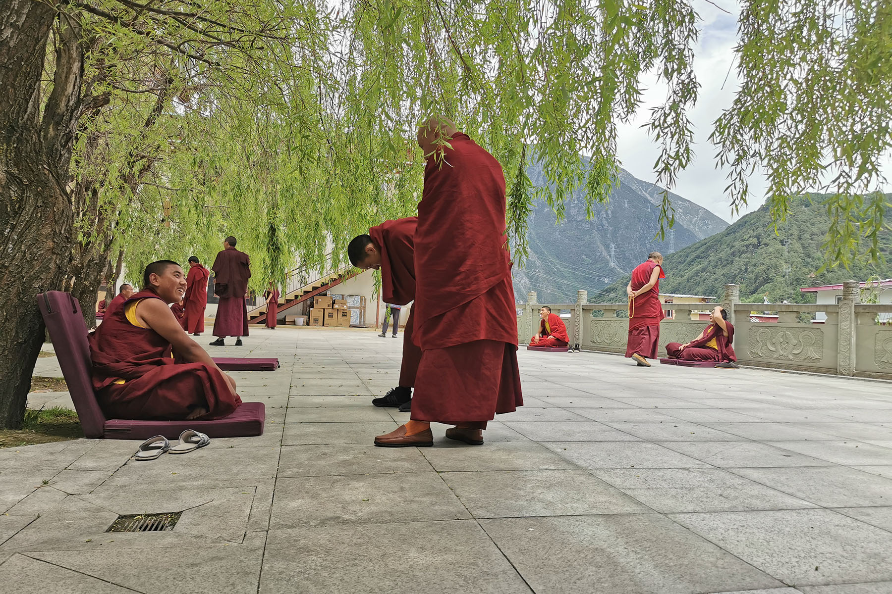 Monks in Namo Monastery