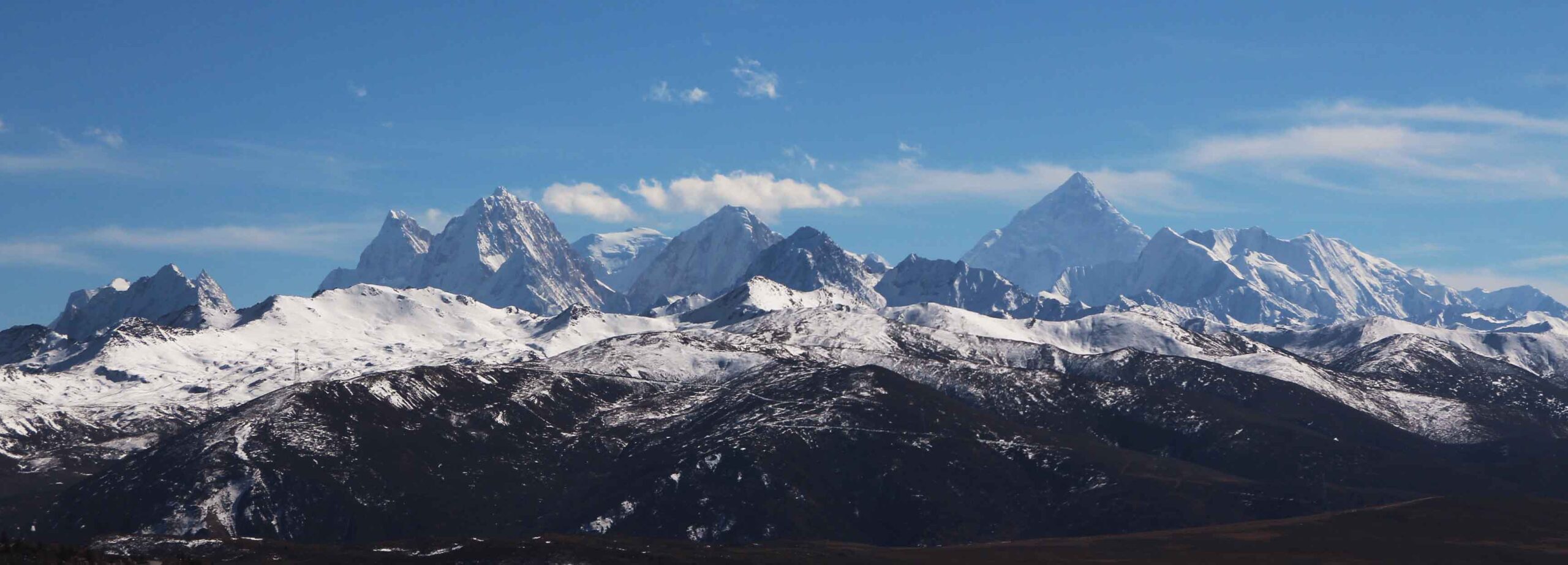 Minya Konka Range from Kangding Airport